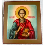 Рукописная икона великомуеника Пантелеймона Целителя